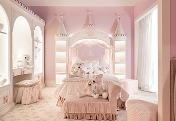 Детская мебель премиум AC302 в розовой гамме