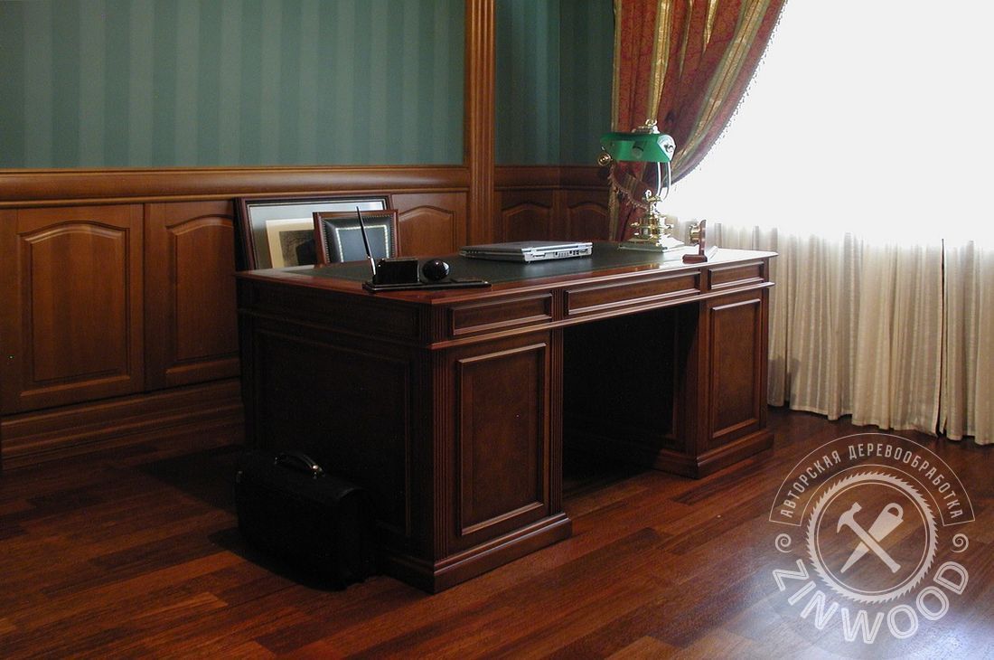 Элитные домашние кабинеты и библиотека на заказ в Москве