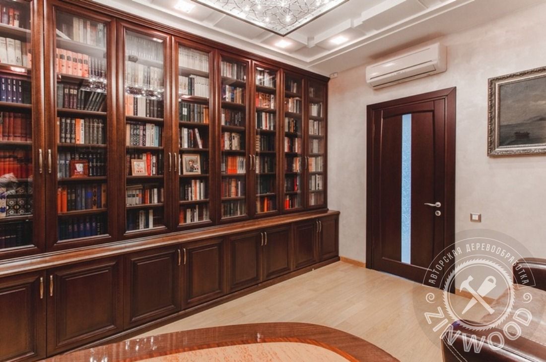 Элитные домашние кабинеты и библиотека на заказ в Москве