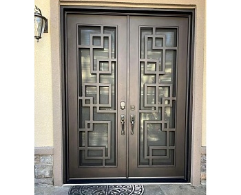 Элитные двери с геометрическим узором DH927