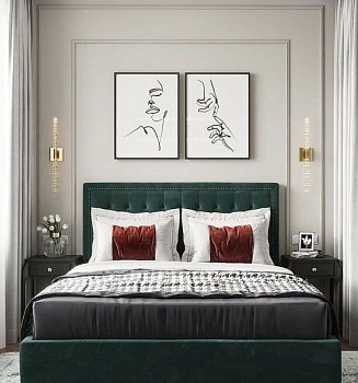 Спальня на заказ с картинами BR730
